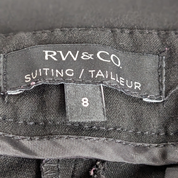 RW&CO Black Paperbag Dress Pants, Size 8 - Picture 7 of 9